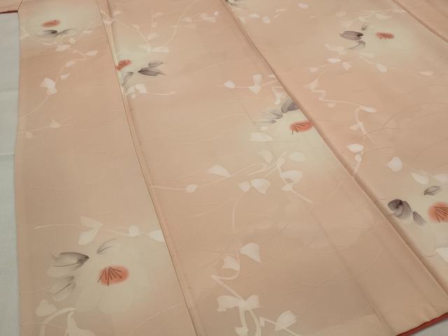 平和屋着物■上質な小紋 舞花文 暈し染め 正絹 逸品 AABJ5125st