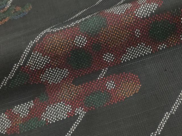 平和屋着物■本場大島紬 7マルキ エ霞文様 正絹 逸品 AABJ5129st