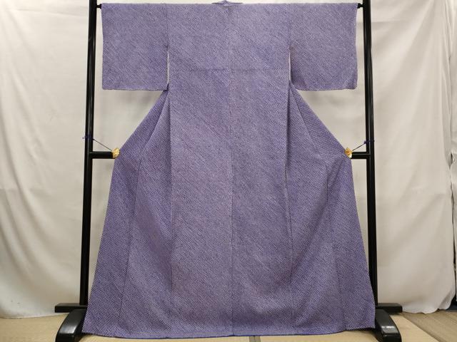 平和屋着物■大変加工の良い総絞り小紋 ロング丈 正絹 逸品 AABJ5136st