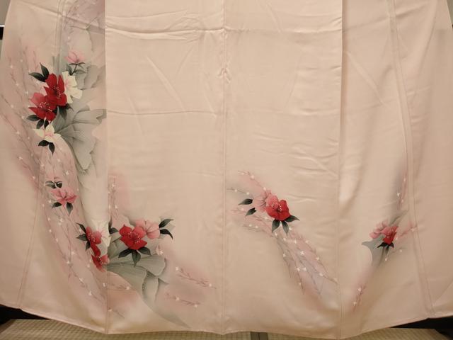 平和屋着物■訪問着 草花文 暈し染め 正絹 逸品 AABJ5138st