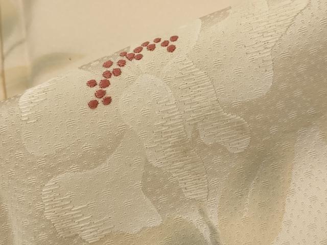 平和屋着物▽訪問着 単衣 刺繍 枝花文 暈し染め 正絹 逸品 AABJ5162st
