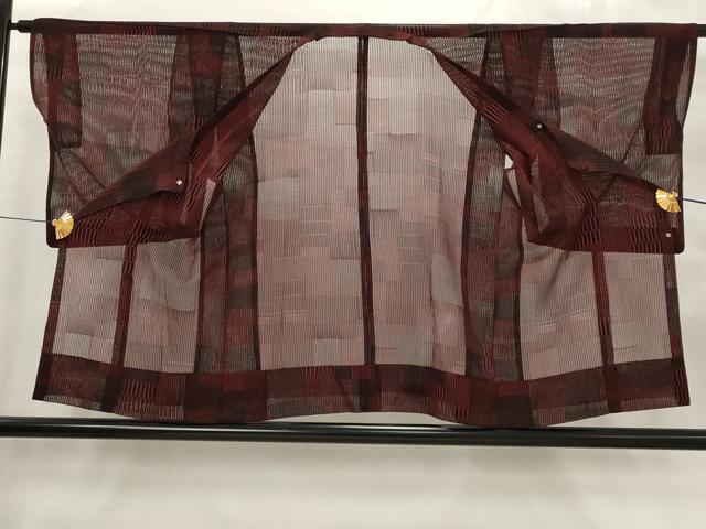 平和屋着物▽道行コート スリーシーズン 春夏秋 塵除け 変わり格子 AABJ5177st