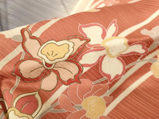 平和屋着物■訪問着 枝花文 暈し染め 金彩 正絹 逸品 AABJ5201br