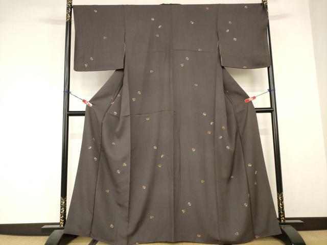 平和屋着物■上質な小紋 花丸文 正絹 逸品 AABJ5209br
