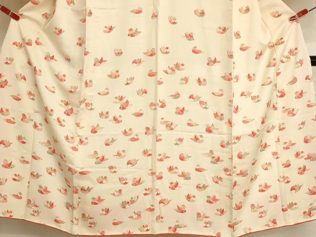平和屋着物∵女の子 十三参り 子供 祝着 鴛鴦文 逸品 AABJ5250ja