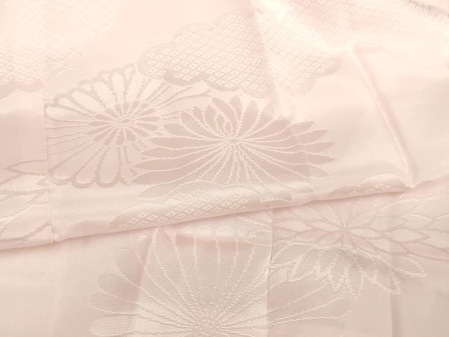 平和屋着物∵女の子 子供 長襦袢 袷 雲重ね菊地紋 薄桜色 AABJ5332ja