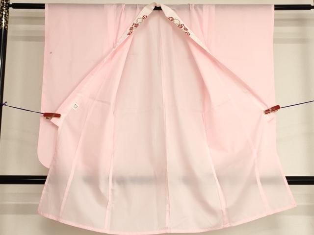 平和屋着物∵女の子 子供 長襦袢 単衣 鹿の子文 半衿刺繍 AABJ5340ja
