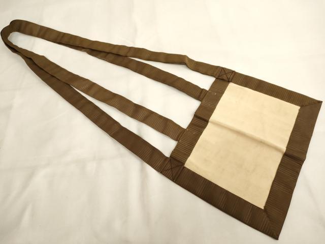 平和屋本店▼夏物 茶人 小野塚五条袈裟 絽 灰茶色地 法衣 寺院 仏具 仏教 僧侶 神職 装束 AABJ5555ja