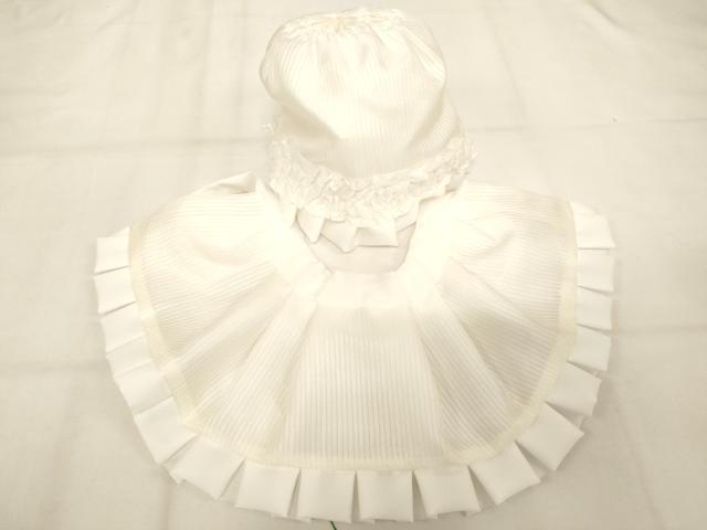 平和屋本店*夏物 お宮参り 男の子 小物セット 絽 白色 箱付き 逸品 AABJ5625ja