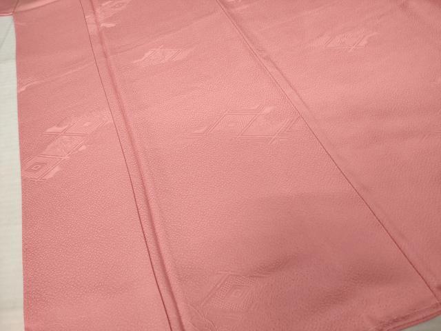 平和屋着物●上質な色無地 薄紅色 正絹 逸品 未使用 AABJ5740ck