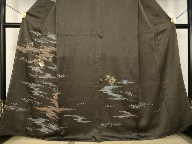 平和屋着物●創業460年・千總 訪問着 絞り 刺繍 鴛鴦花文 正絹 逸品 未使用 AABJ5776ck