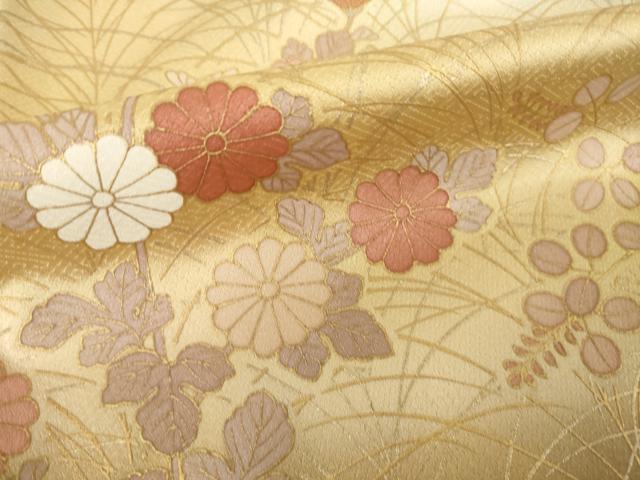平和屋着物●豪華色留袖 草花文 暈し染め 金彩 正絹 逸品 AABJ5783ck
