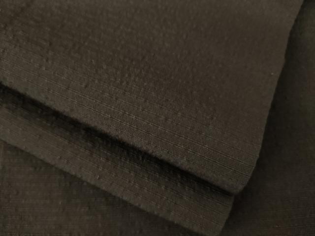 平和屋着物●男性 お召 檳榔子染色 キングサイズ 正絹 逸品 AABJ5785ck