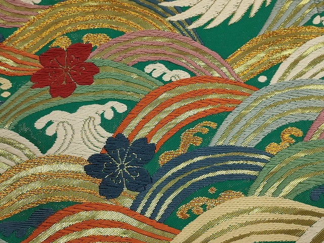 平和屋本店●色打掛 和装 婚礼 結婚式 花嫁 神社挙式 唐織 立波飛鶴花文 金糸 逸品 AABJ5813ou