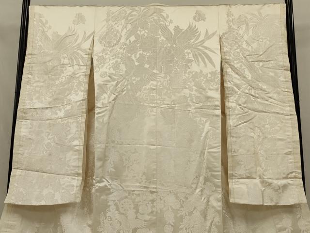 平和屋本店●白打掛 白無垢 和装 婚礼 結婚式 花嫁 神社挙式 唐織 鳳凰花文 十二単風 逸品 AABJ5829ou