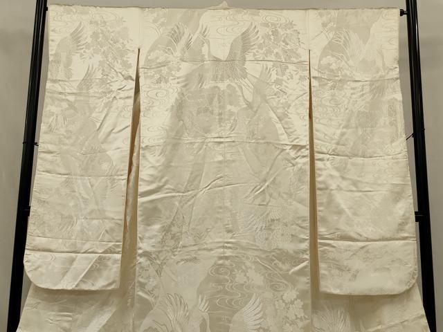 平和屋本店●白打掛 白無垢 和装 婚礼 結婚式 花嫁 神社挙式 唐織 飛鶴花文 逸品 AABJ5839ou