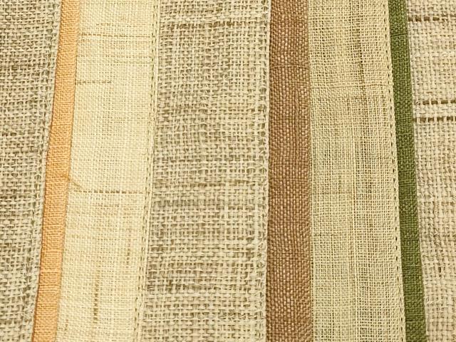 平和屋着物*夏物 和装小物 和装バッグ ハンドバッグ 木製ハンドル 麻 逸品 AABJ5847ay