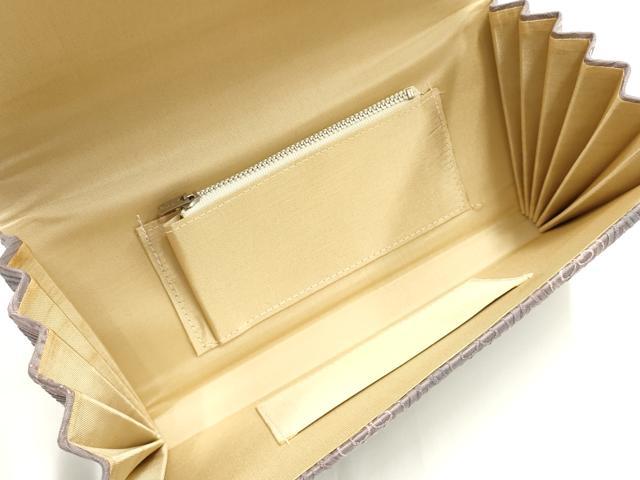 平和屋着物▼和装小物 和装バッグ2点セット ハンドバッグ クラッチバッグ 立涌文様 逸品 AABJ5863ay