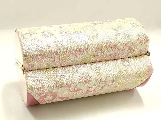 平和屋着物▼和装小物 和装バッグ 振袖用 ハンドバッグ 花柄 金銀糸 逸品 AABJ5865ay