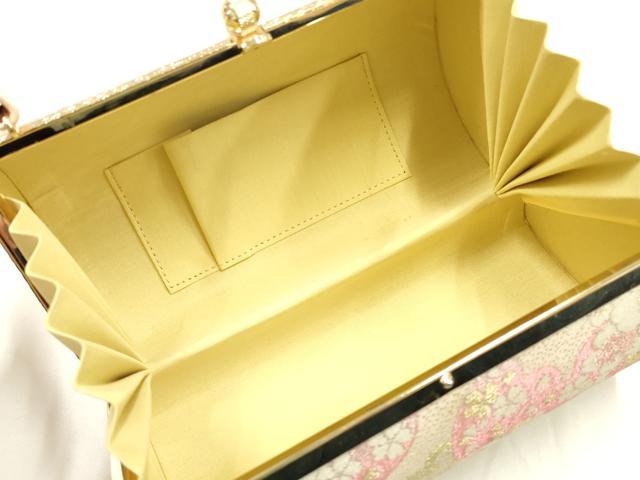 平和屋着物▼和装小物 和装バッグ 振袖用 ハンドバッグ 花柄 金銀糸 逸品 AABJ5865ay