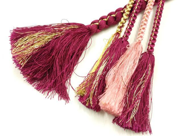 平和屋着物●和装小物 振袖用帯締め 装飾 パール ビーズ 金糸 逸品 AABJ5886ay
