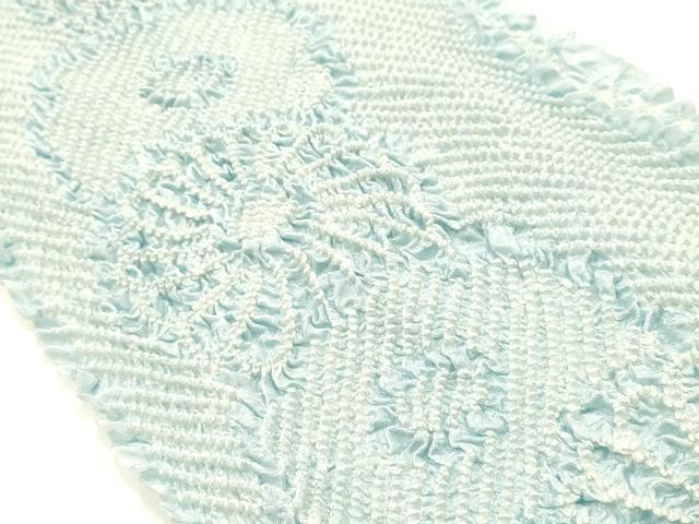 平和屋着物●和装小物 帯締め・帯揚げセット 平組 柄絞り 菊繋ぎ 逸品 未使用 AABJ5903ay