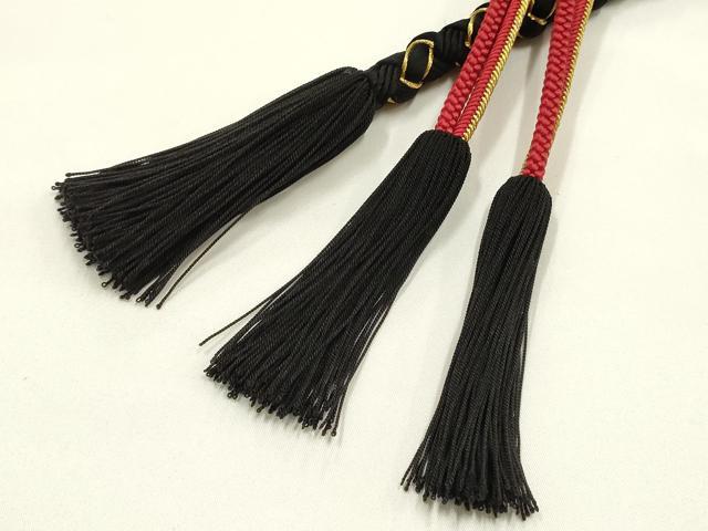 平和屋着物●和装小物 振袖用帯締め 装飾 パール ビーズ 金糸 撚り房 逸品 AABJ5954ay