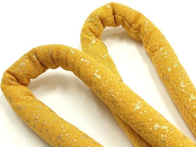 平和屋着物●ファッションデザイナー 花井幸子 和装小物 帯締め 丸ぐけ 金彩 shuko 飾り玉 撚り房 逸品 未使用 AABJ5958ay