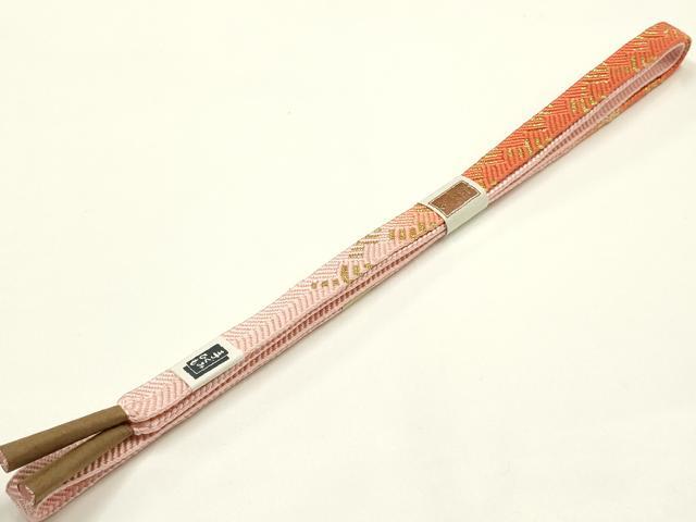 平和屋着物●和装小物 帯締め・帯揚げセット 笹浪組 暈し 絞り 花柄 金糸 逸品 未使用 AABJ5972ay