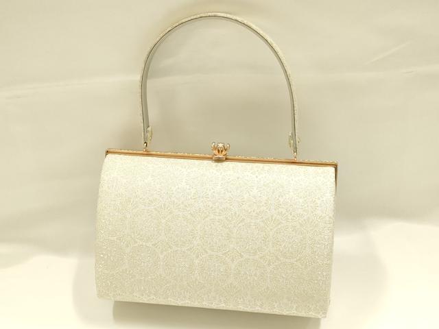 平和屋着物●和装小物 和装バッグ ハンドバッグ 花柄 金銀糸 逸品 AABJ5982ay