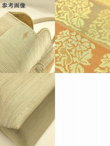 平和屋着物●和装小物 和装バッグ ハンドバッグ 名物裂 金糸 逸品 AABJ5983ay