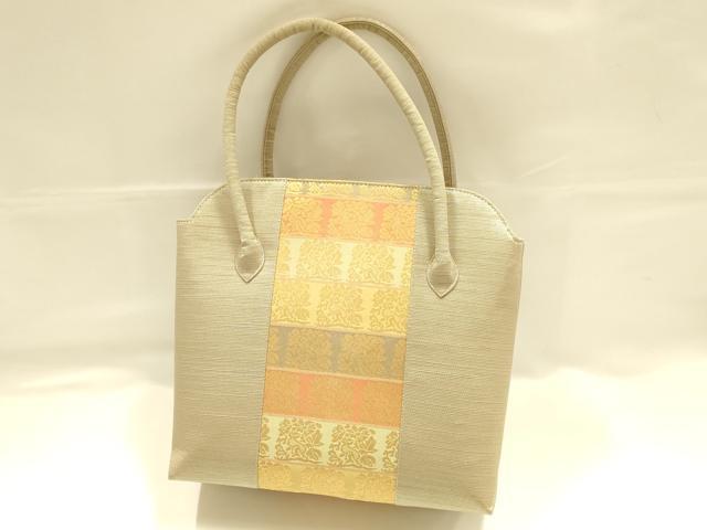 平和屋着物●和装小物 和装バッグ ハンドバッグ 名物裂 金糸 逸品 AABJ5983ay