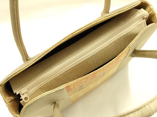 平和屋着物●和装小物 和装バッグ ハンドバッグ 名物裂 金糸 逸品 AABJ5983ay