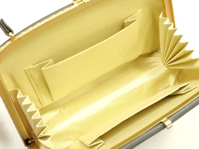 平和屋着物●和装小物 和装バッグ ハンドバッグ 螺鈿 向かい鳥花文 逸品 AABJ5999ay