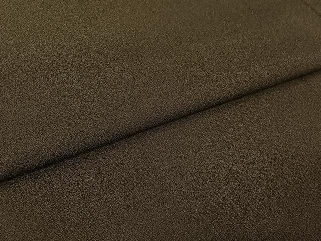平和屋着物▽男性 お召 単衣 媚茶色 正絹 逸品 AABJ6008jh