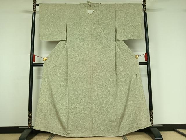 平和屋着物▽京友禅の第一人者 松井青々 小紋 単衣 霞文 正絹 逸品 AABJ6012jh