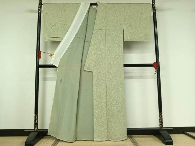 平和屋着物▽京友禅の第一人者 松井青々 小紋 単衣 霞文 正絹 逸品 AABJ6012jh