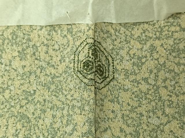 平和屋着物▽京友禅の第一人者 松井青々 小紋 単衣 霞文 正絹 逸品 AABJ6012jh