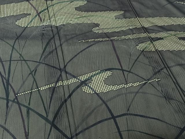 平和屋着物▽訪問着 無双 紗袷 紗×紗 手描き 薄文 正絹 逸品 AABJ6033jh