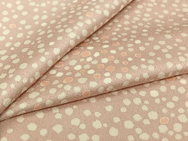 平和屋着物▽上質な小紋 単衣 霞文 正絹 逸品 AABJ6049jh