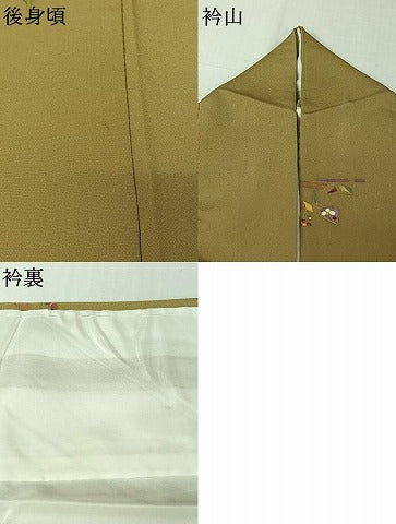 平和屋着物▽上質な小紋 単衣 草花文 正絹 逸品 AABJ6056jh