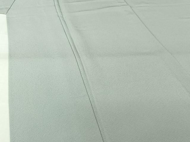 平和屋着物▽上質な色無地 単衣 灰青色 正絹 逸品 未使用 AABJ6069jh