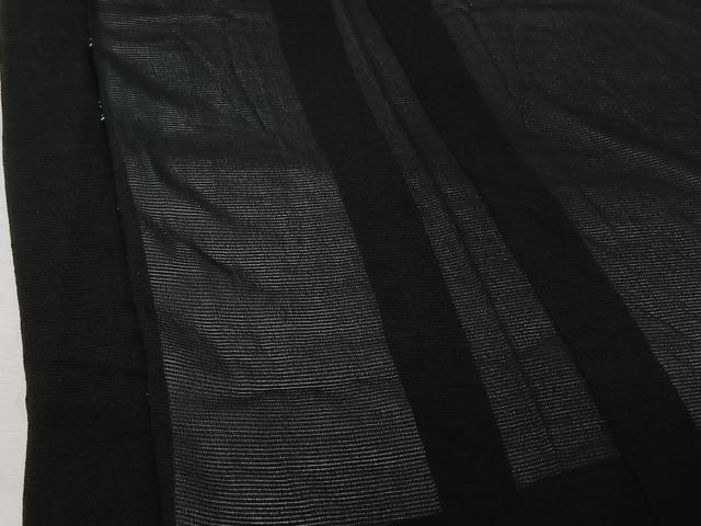 平和屋着物▽羽織 スリーシーズン 春夏秋 塵除け 黒地 正絹 逸品 AABJ6096jh