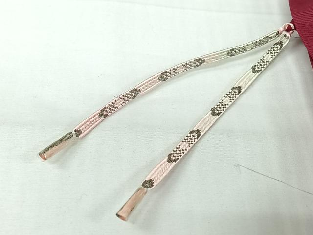 平和屋着物▽羽織 スリーシーズン 春夏秋 塵除け 乱菊 中紅色 正絹 逸品 未使用 AABJ6100jh
