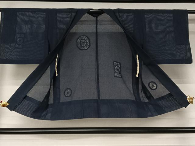 平和屋着物▽羽織 スリーシーズン 春夏秋 塵除け 正倉院花文 正絹 逸品 AABJ6108jh