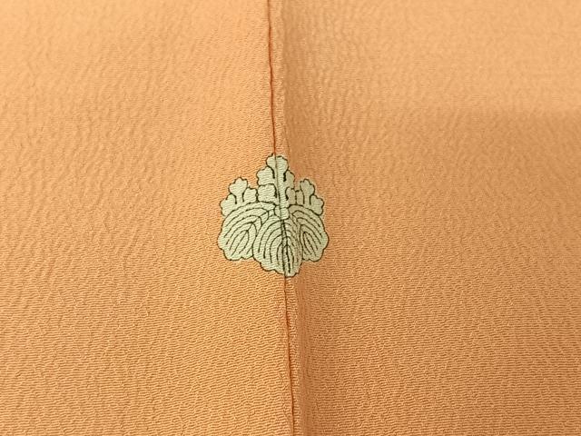 平和屋着物▽色無地 単衣 赤香色 洗える着物 AABJ6112jh
