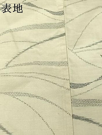 平和屋着物▽上質な紬 単衣 霞文 正絹 逸品 AABJ6119jh
