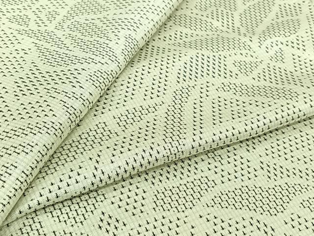 平和屋着物▽上質な紬 単衣 流水草葉文 正絹 逸品 AABJ6164jh