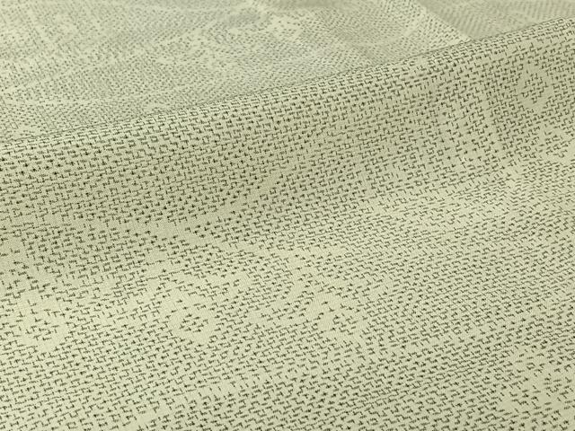 平和屋着物▽上質な紬 単衣 風景花文 正絹 逸品 AABJ6169jh