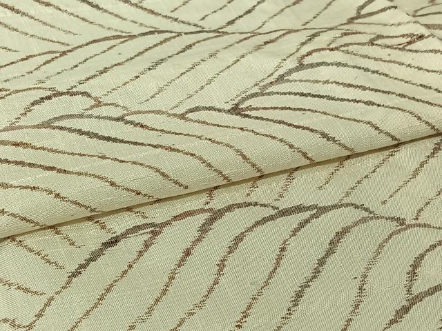 平和屋着物▽上質な紬 単衣 流水文 正絹 逸品 AABJ6171jh